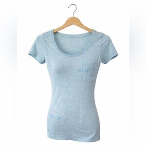 American Eagle Outfitters Light Blue Short Sleeve Tee. Good Y2K Condition. Small